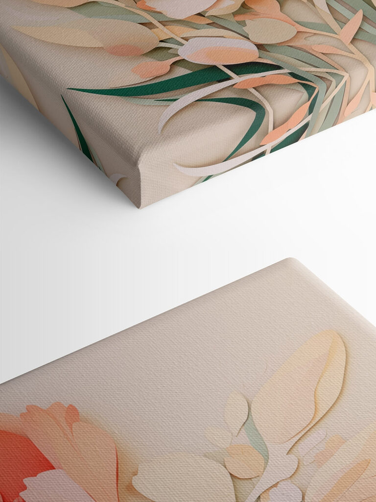 Paper cut out of flowers