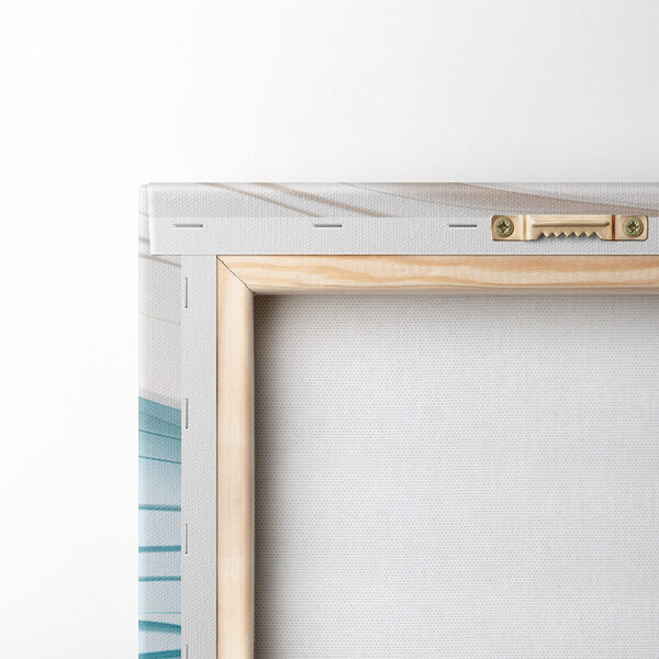 Blue and white wavy lines