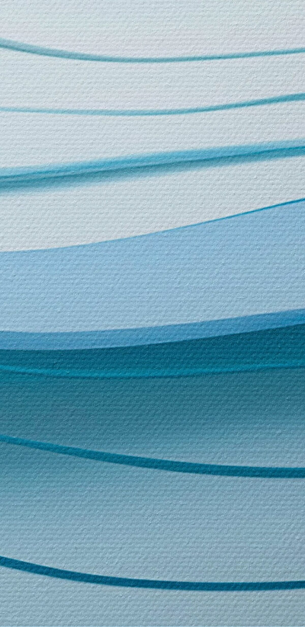 Blue and white wavy lines