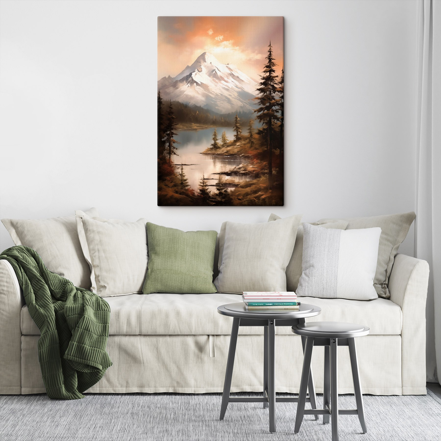 Mountain lake and trees