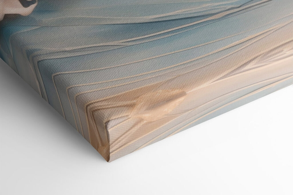 Gentle waves caressed by soft hues Gentle waves caressed by soft hues