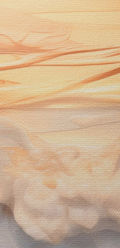 Gentle waves caressed by soft hues Gentle waves caressed by soft hues