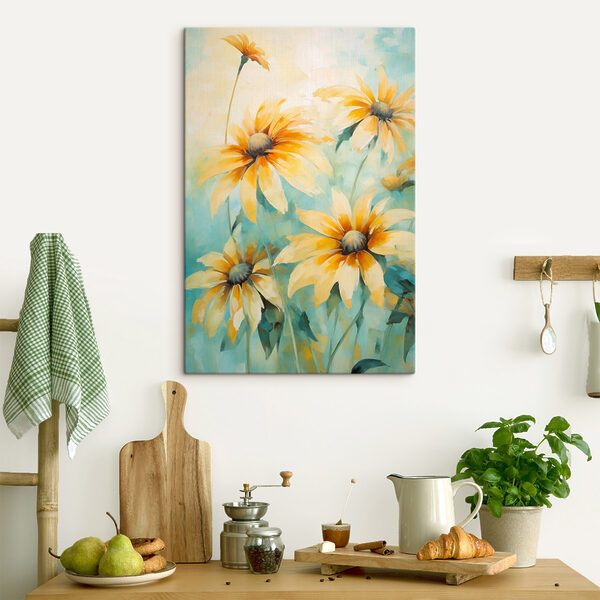Malowanie żółtych kwiatów Malowanie żółtych kwiatów