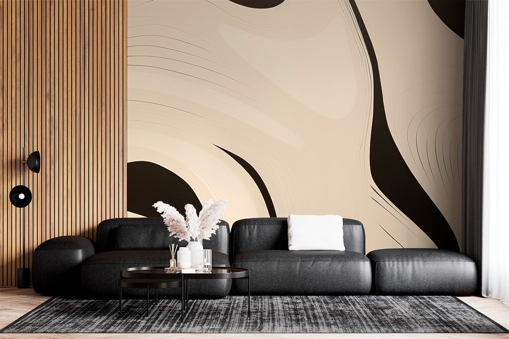 Black and white swirly pattern Black and white swirly pattern