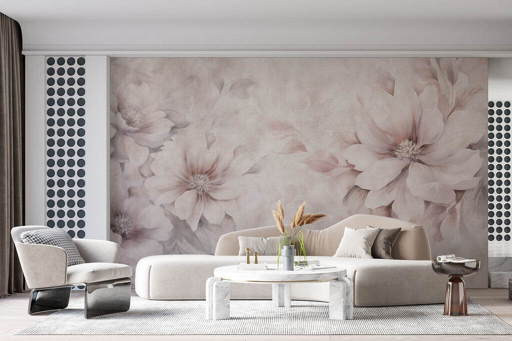 Soft blooms on a delicate background