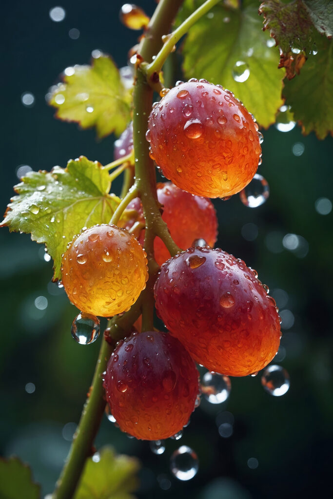 Bunch of grapes with water droplets on them Bunch of grapes with water droplets on them