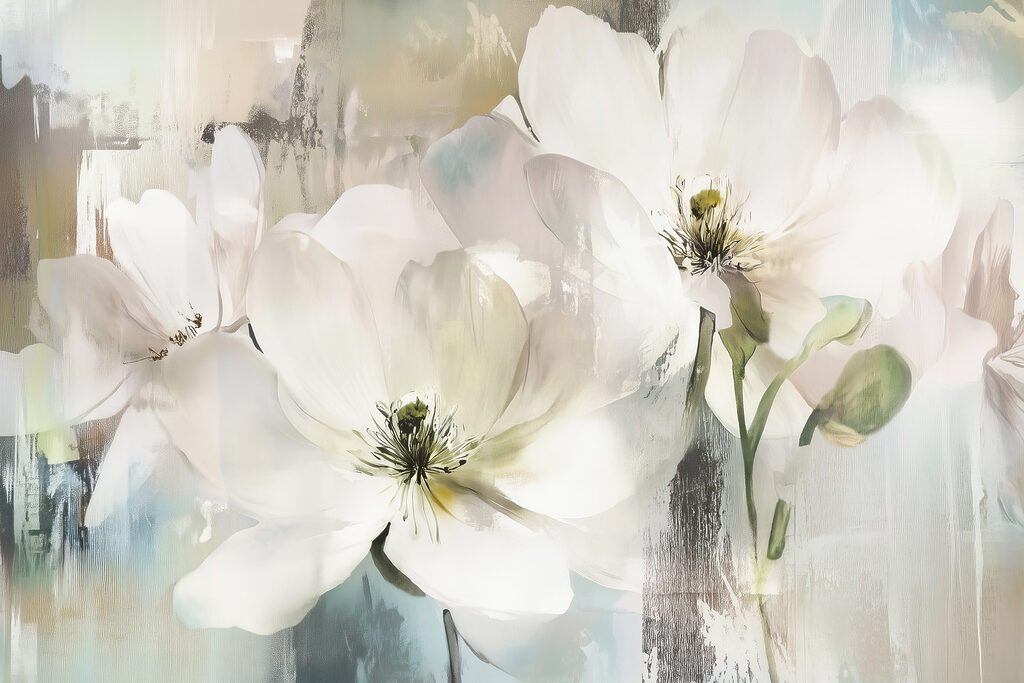 Delicate blooms in soft colors Delicate blooms in soft colors