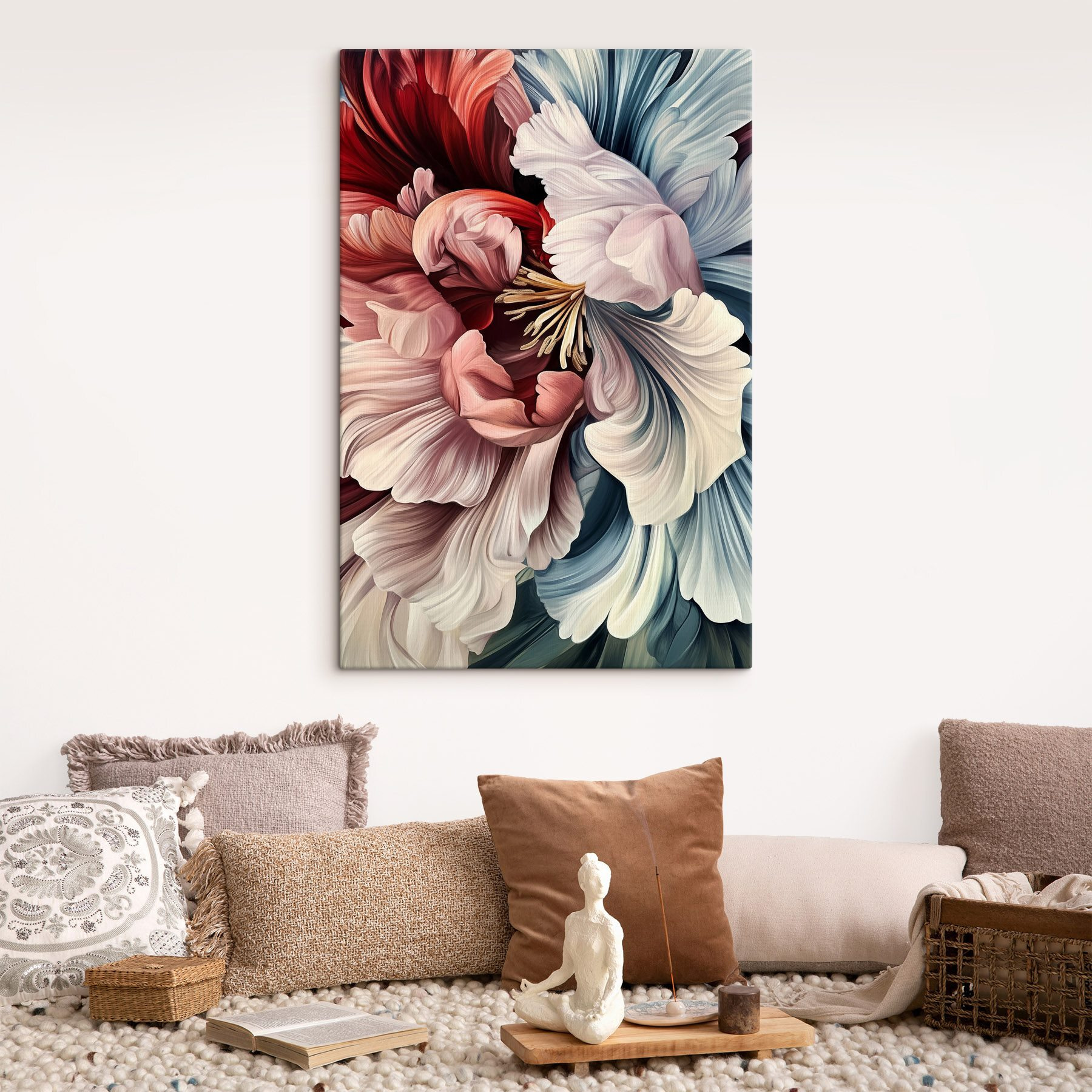 Vibrant blooms in harmonious embrace