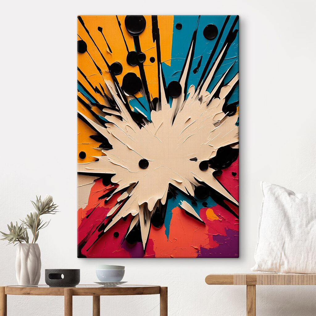 White and black explosion