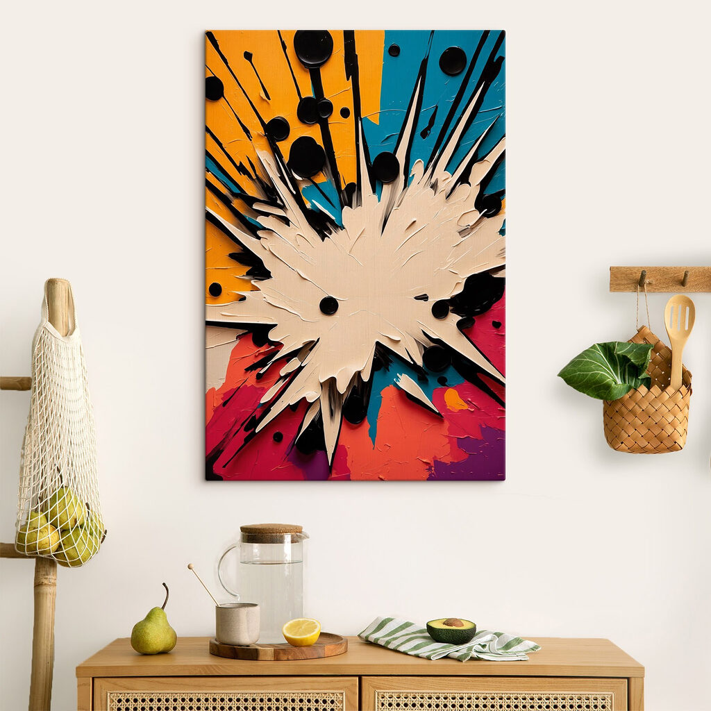 White and black explosion