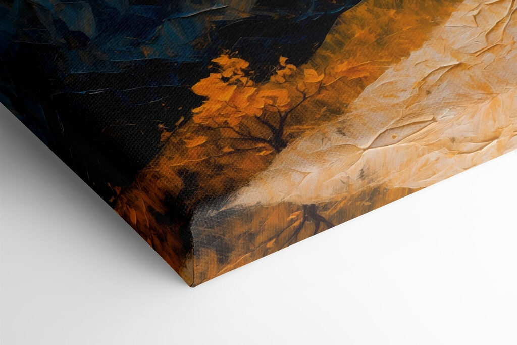 Painting of a tree with yellow leaves