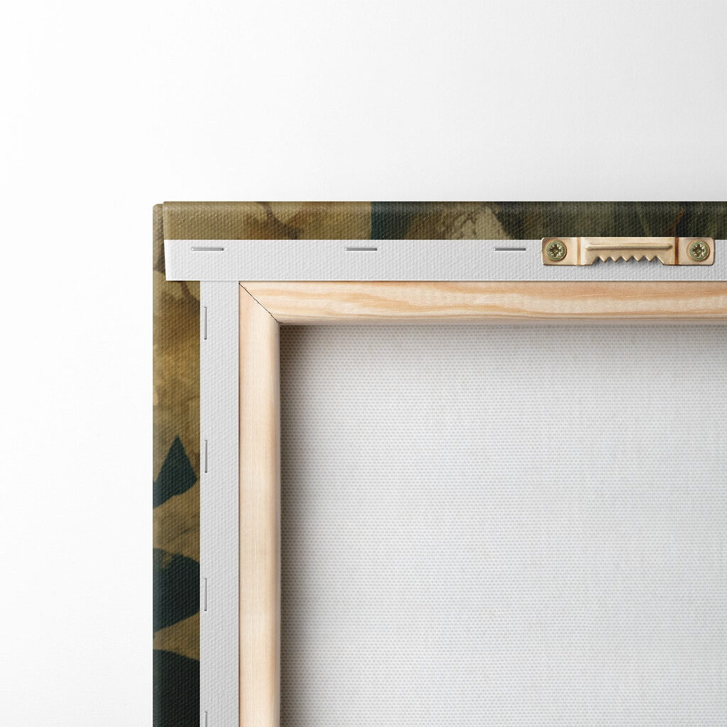 Enigmatic face amidst lush greenery Enigmatic face amidst lush greenery