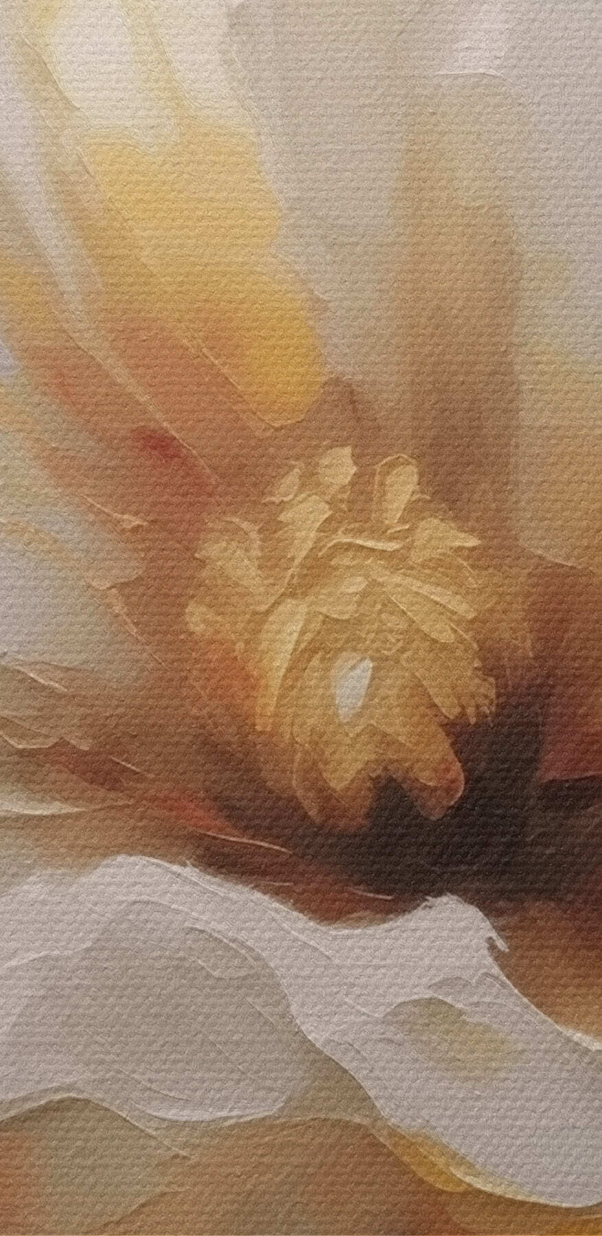 Canvas prints Painting of a white flower