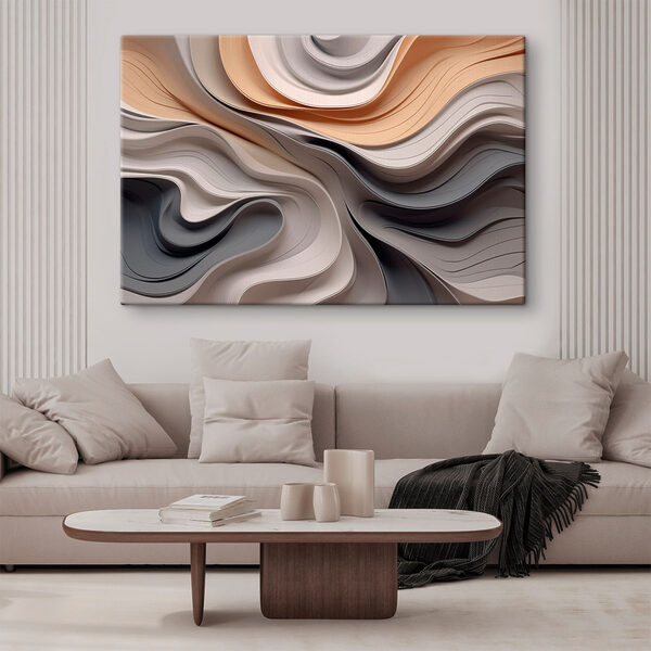 Soft curves in muted tones