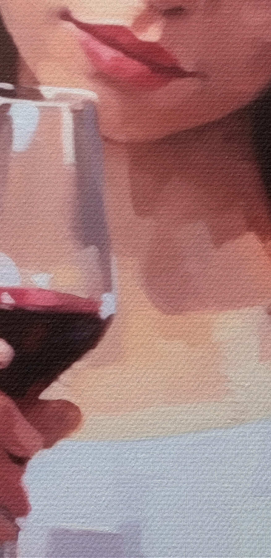 Kobieta trzymająca kieliszek do wina