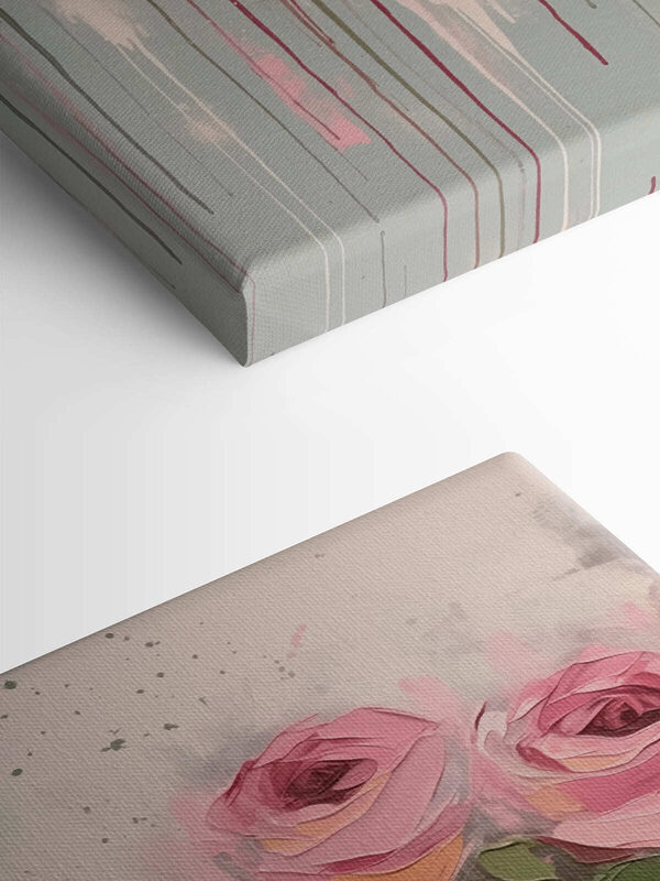 Painting of pink roses