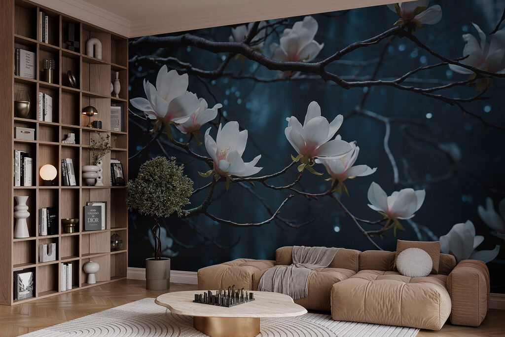 Tree with white flowers