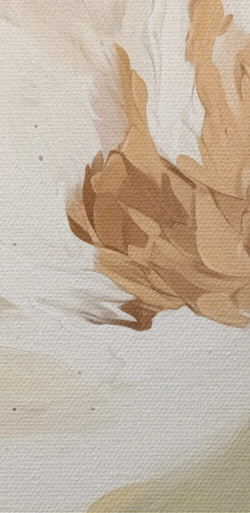 Delicate hues of soft white petals