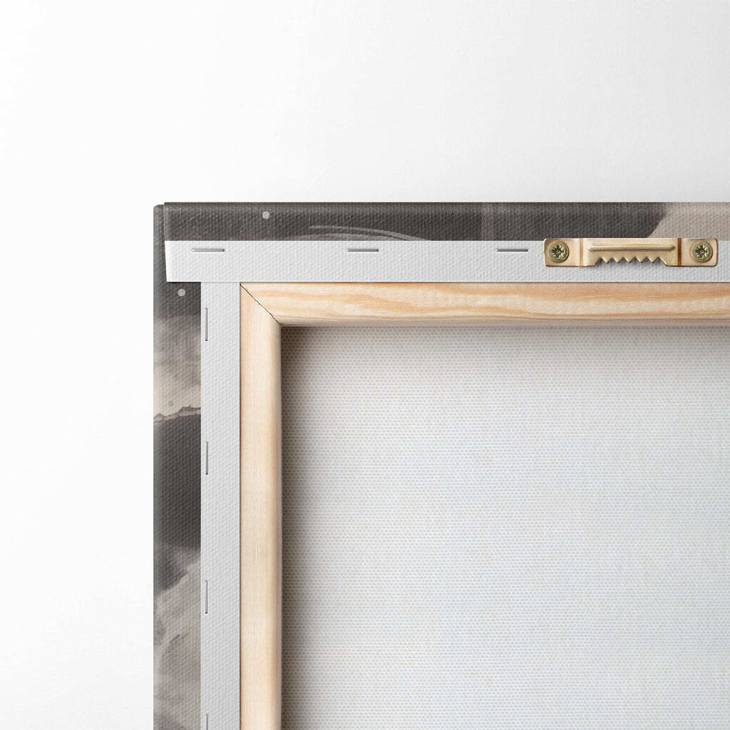 White flower on a black background