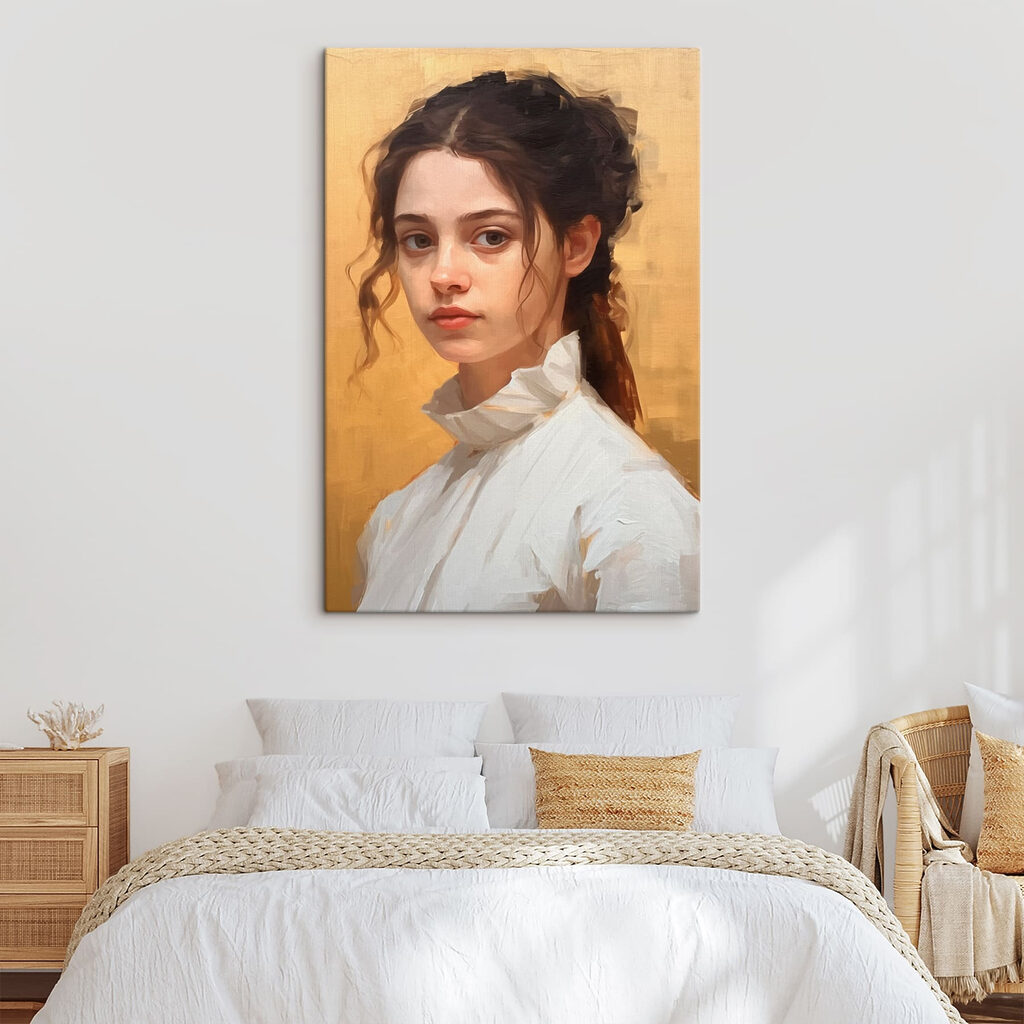 Woman in a white shirt Woman in a white shirt