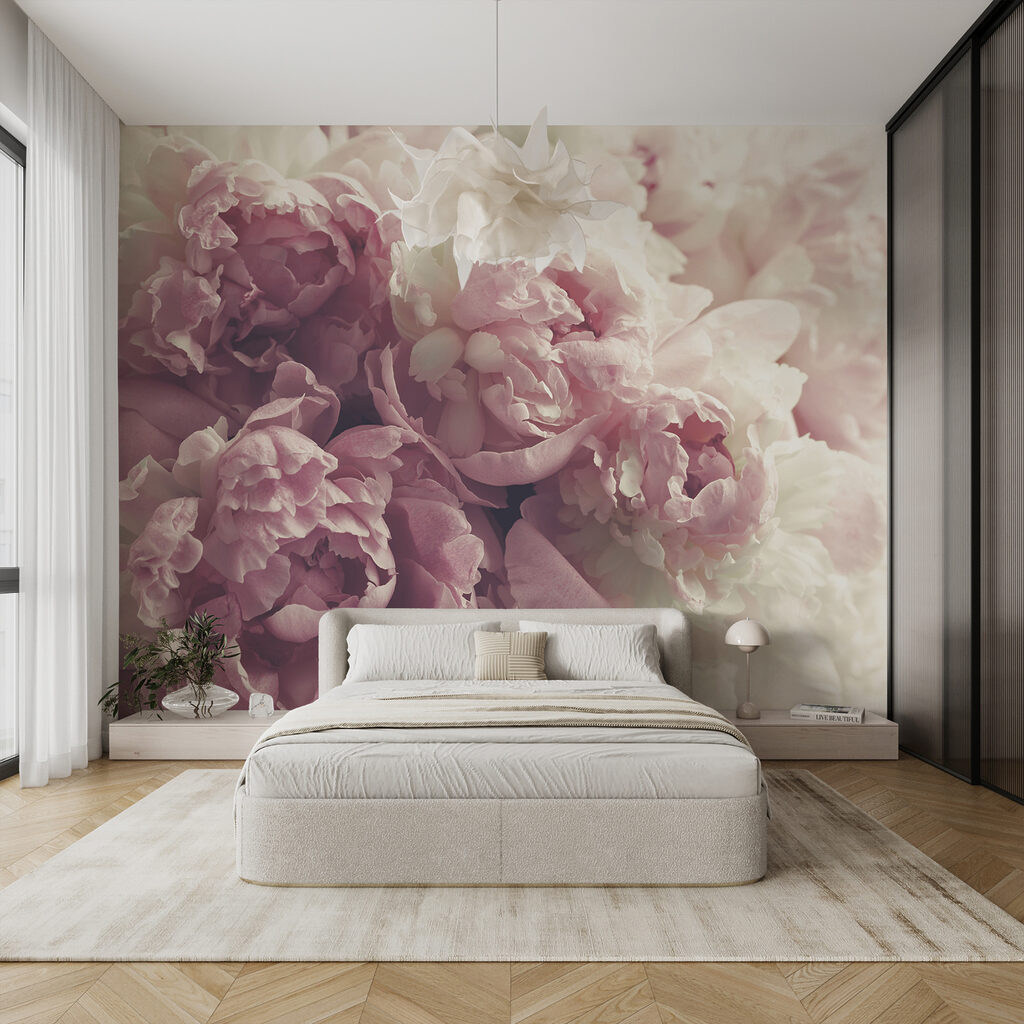 Delicate blooms in soft pastel hues