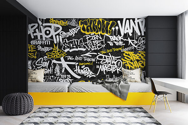 Czarno-żółte graffiti u98895pir14mr 600x400 - Czarno-żółte graffiti