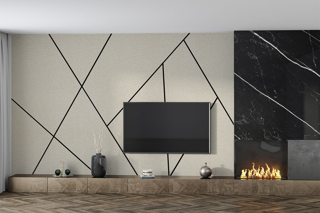 Geometric patterns on textured background