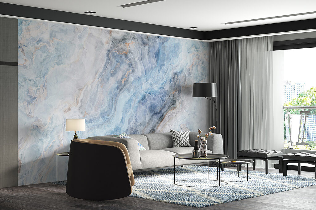 Fluid blues and soft, swirling textures Fluid blues and soft, swirling textures