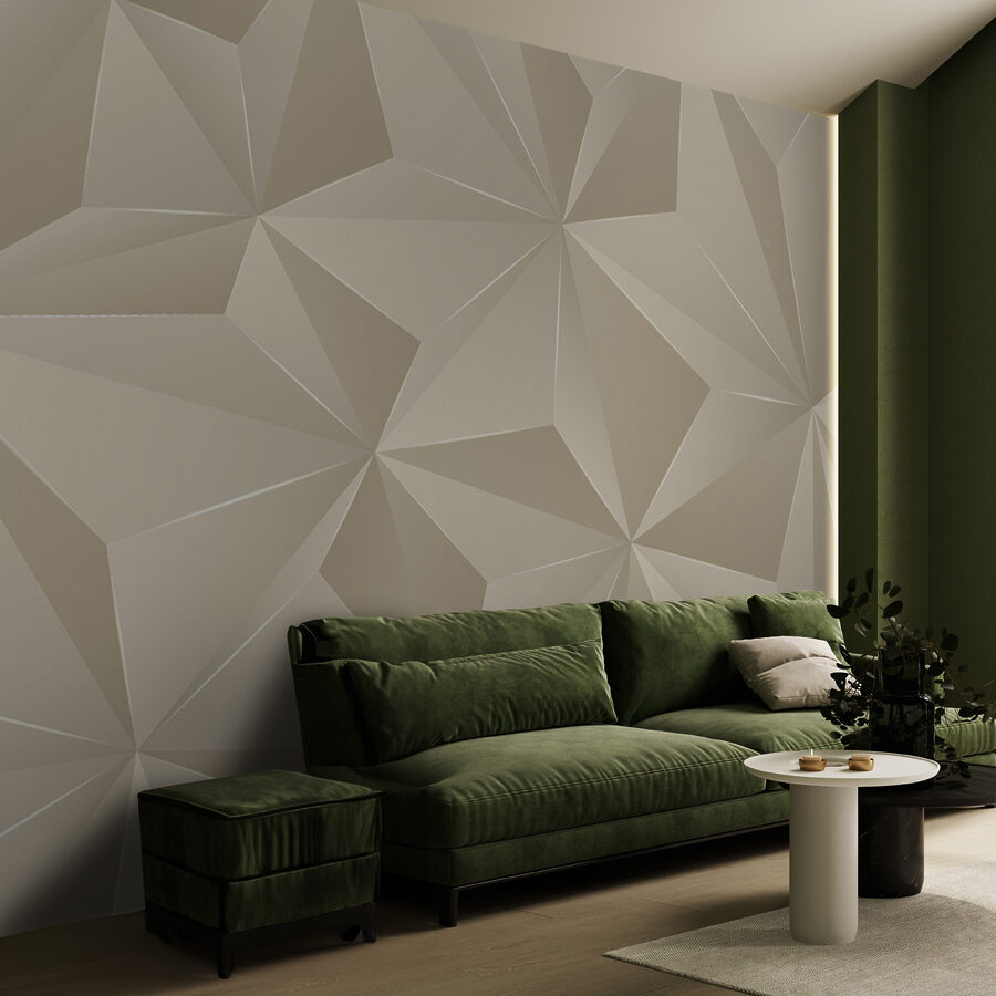 Elegancki geometryczny wzór w delikatnych odcieniach