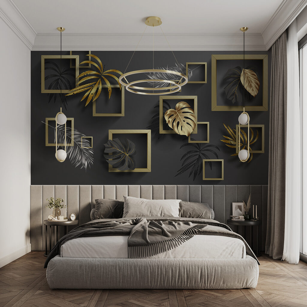 Elegant foliage in geometric harmony