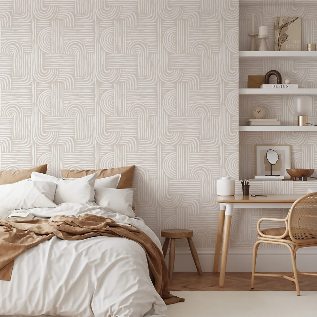 White and red pattern