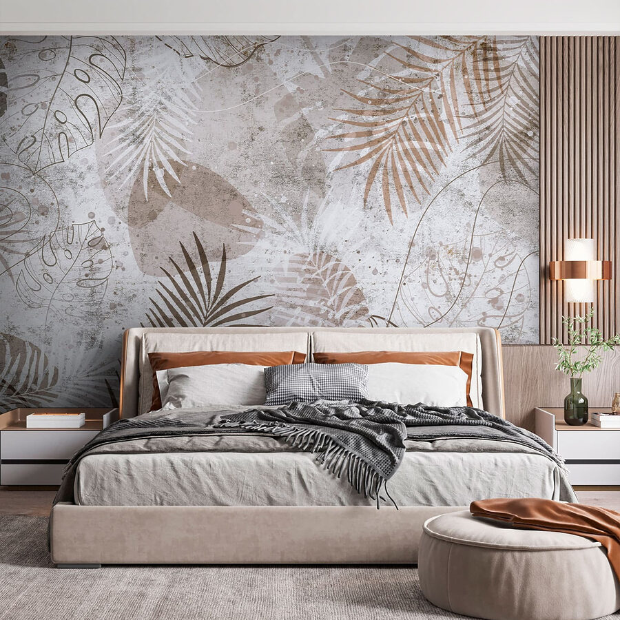 Eleganckie botaniczne wzory w neutralnych odcieniach. Eleganckie botaniczne wzory w neutralnych odcieniach.