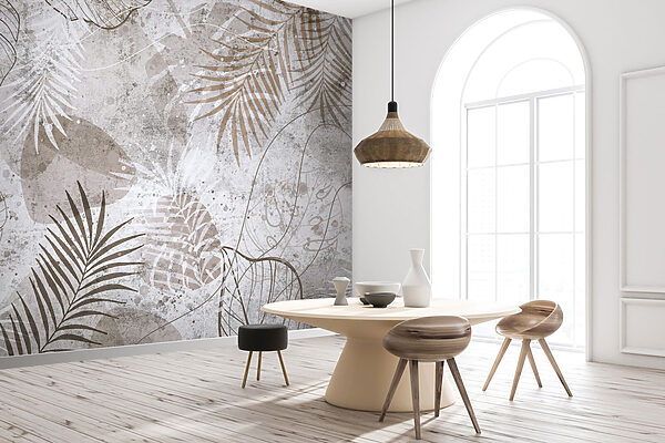 Eleganckie botaniczne wzory w neutralnych odcieniach. Eleganckie botaniczne wzory w neutralnych odcieniach.