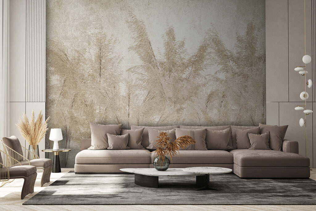 Group of trees with white leaves