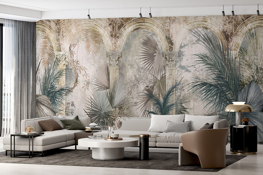Malowanie palm i kolumn