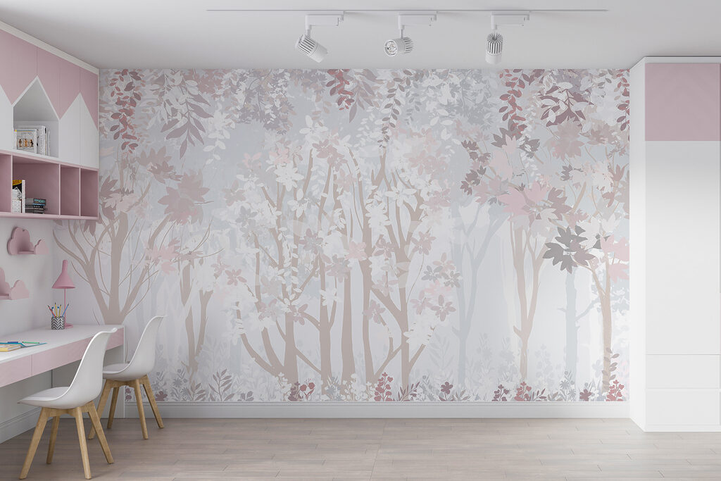 White and pink floral pattern White and pink floral pattern