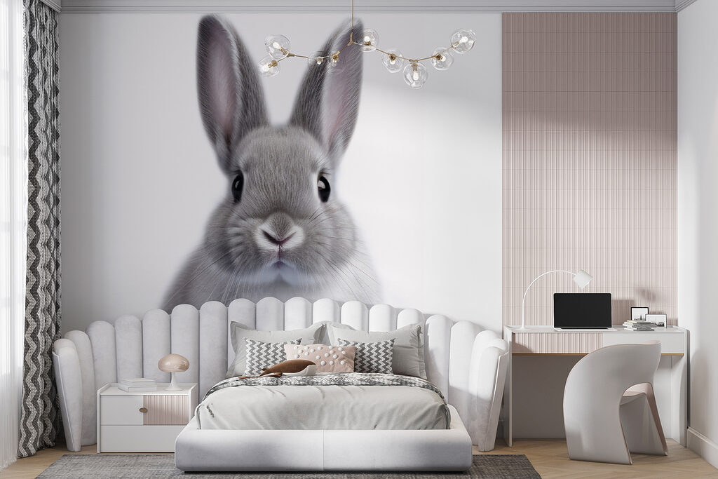Cute rabbit with big expressive eyes Cute rabbit with big expressive eyes