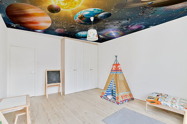 Planets and stars in space