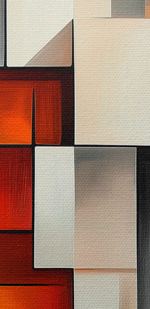 Colorful art piece of squares