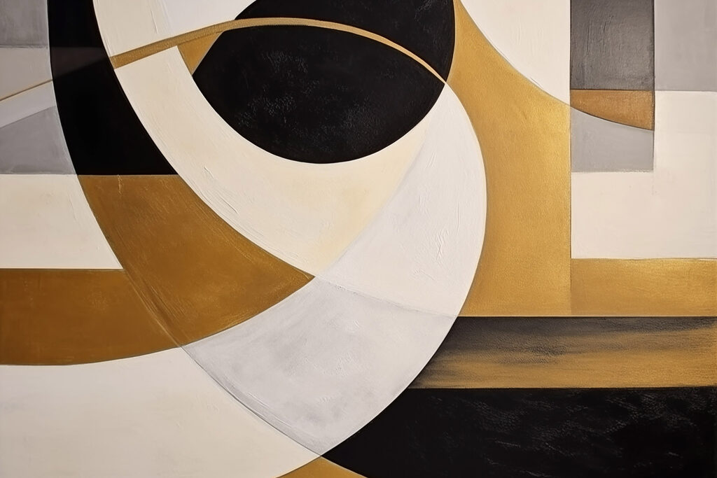 Dynamic shapes in monochrome harmony