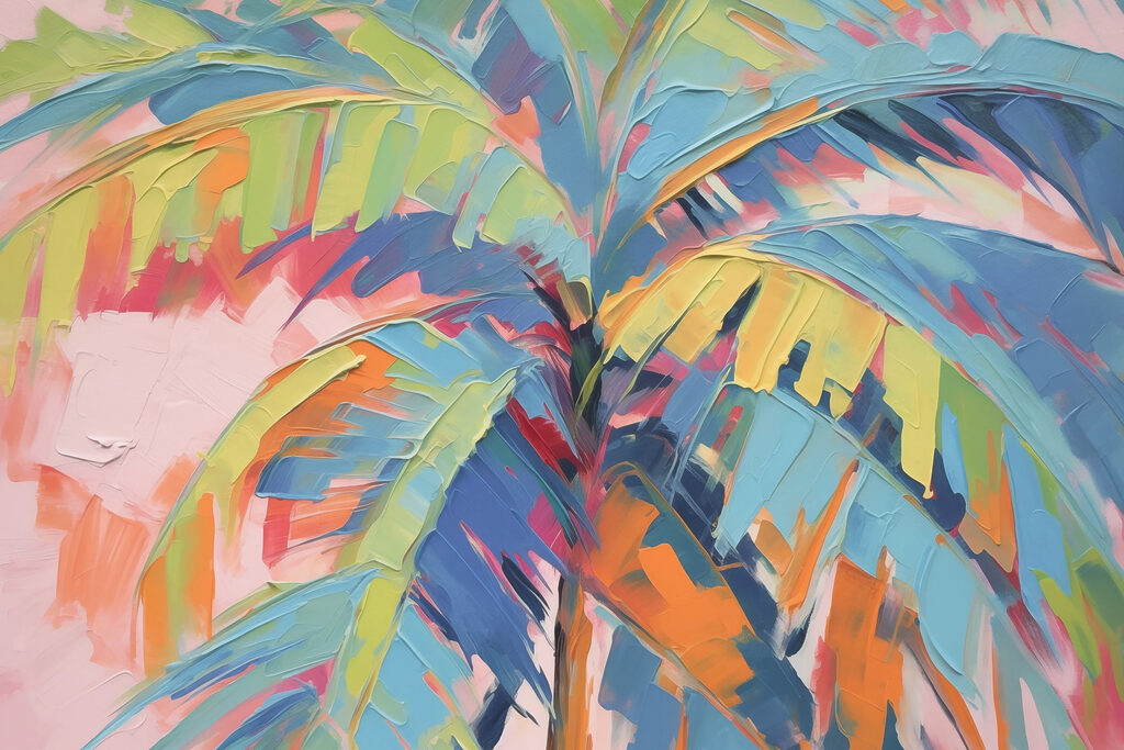 Painting of a palm tree