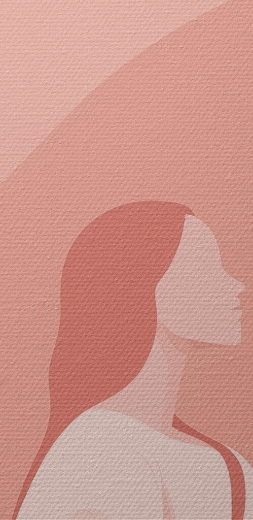 Woman sitting in a white robe