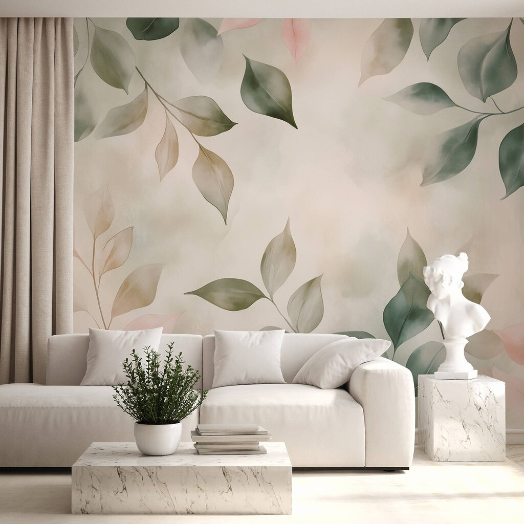 Serene foliage in soft hues