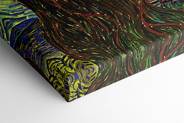 A painting of a starry night A painting of a starry night