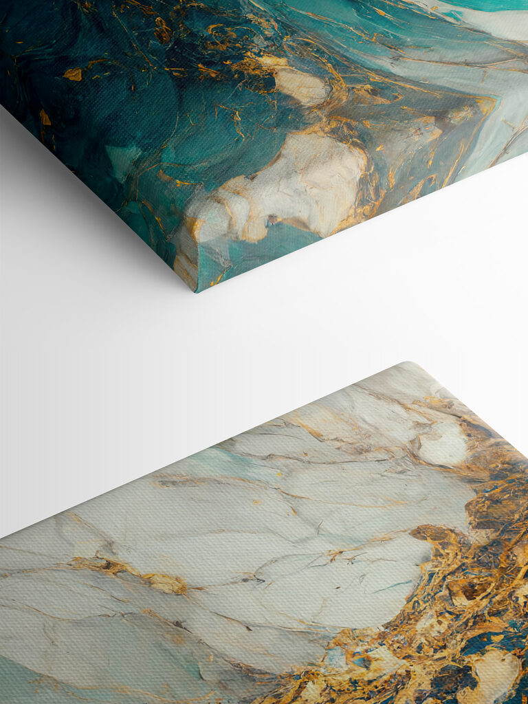 Aquamarine currents swirl into abyss