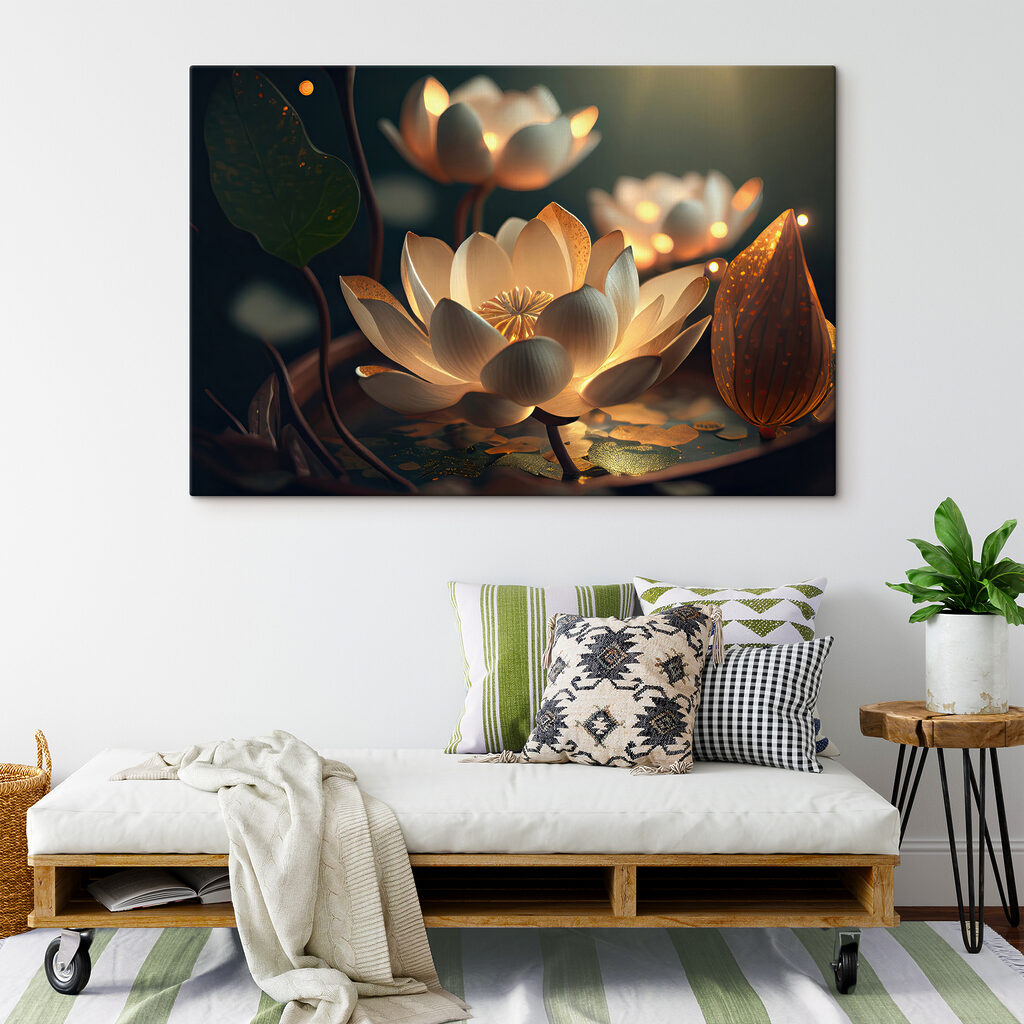 A white flower with yellow specks on it