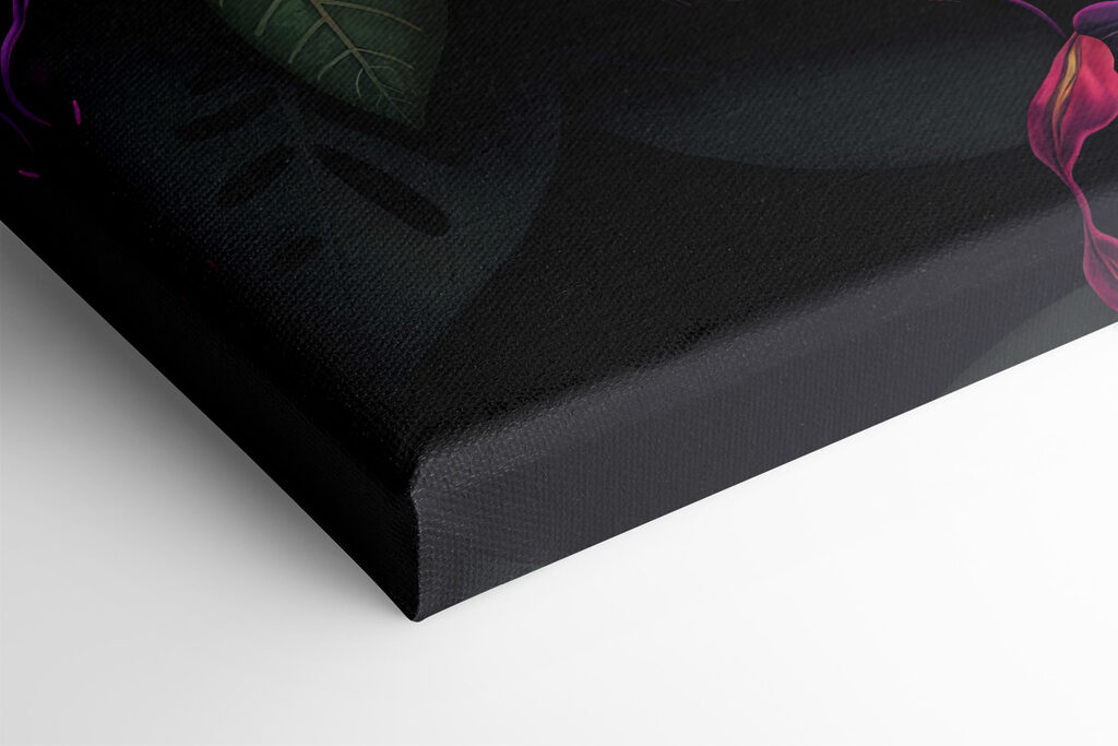 A colorful bird sitting on a ball of flowers A colorful bird sitting on a ball of flowers