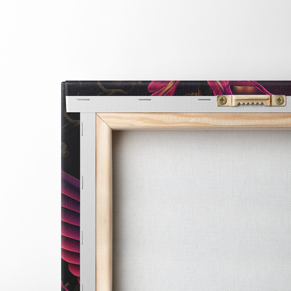 A colorful bird sitting on a ball of flowers A colorful bird sitting on a ball of flowers