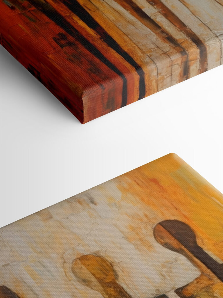 A painting of a group of people A painting of a group of people