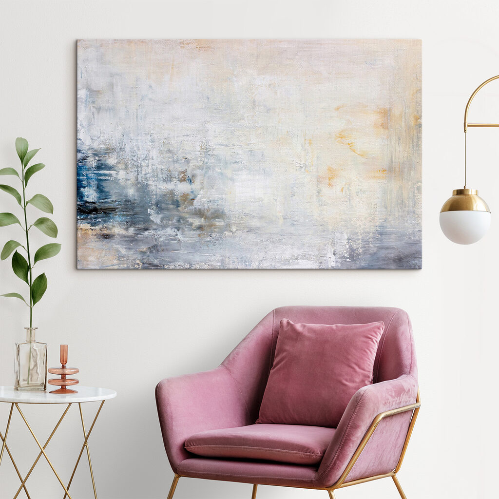 A white and blue background